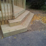 Stairs to new Deck